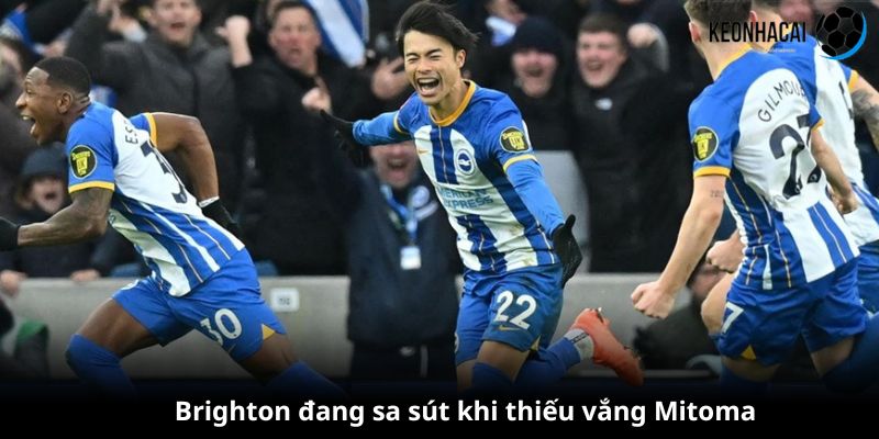 Brighton sa sút khi thiếu vắng Mitoma trên hàng công